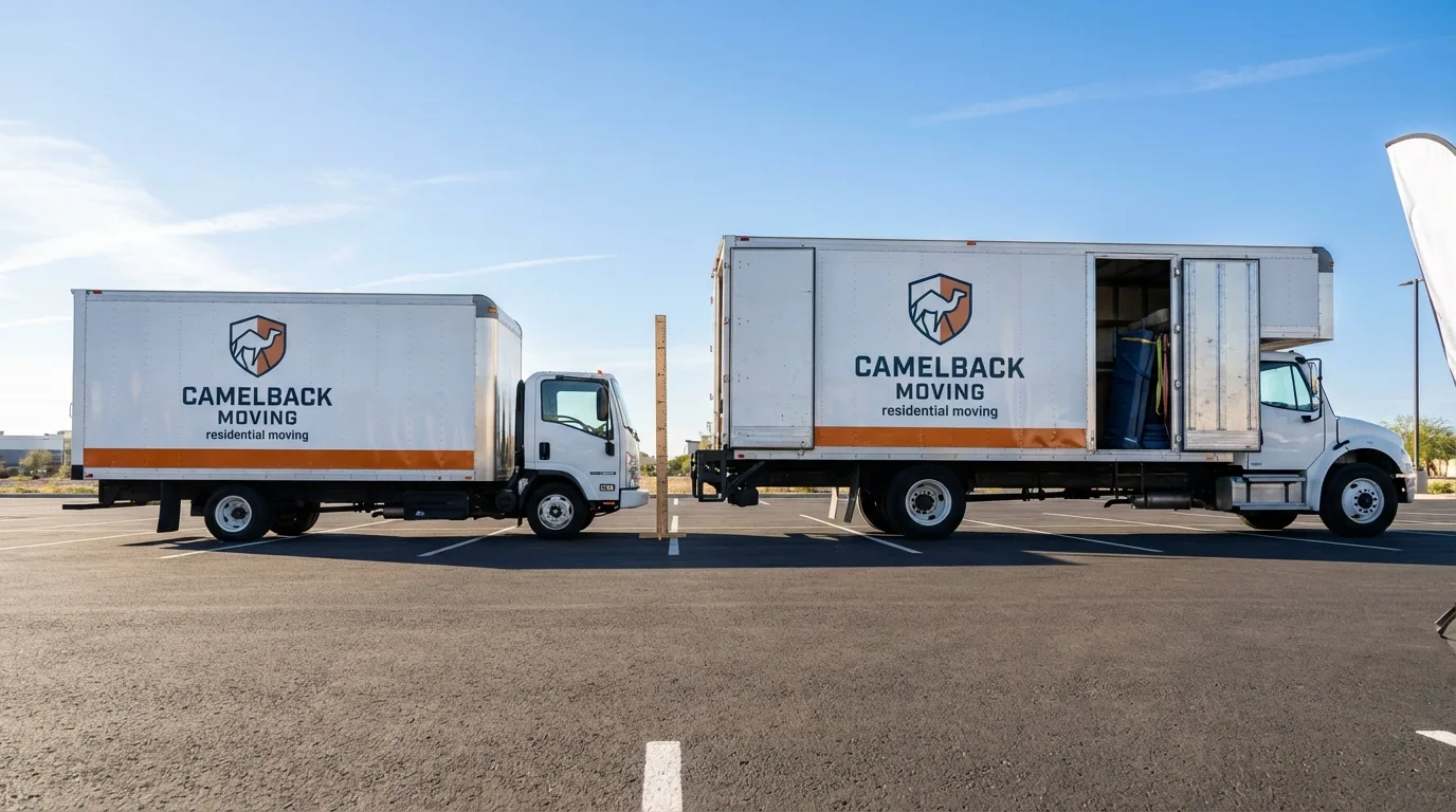 Moving truck size capacity guide in Wolcottville